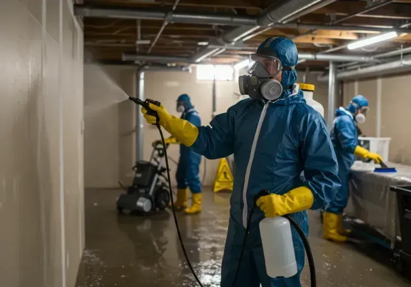 Basement Sanitization and Antimicrobial Treatment process in Beechwood Trails, OH